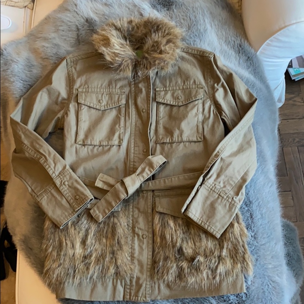 Anthropologie fur jacket